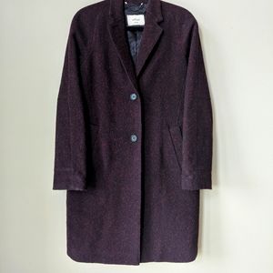 Clafouti wool coat, burgundy Wilfred/Aritzia